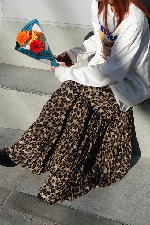 レオパードボリュームスカート